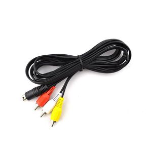 1.8m 9-pin to RCA audio-video composite cable, 9-pin male plug to 3 RCA male stereo AV cable cable compatible with Sega Genesis 2 3 and Mega Drive 2 3 for video and audio device signal output