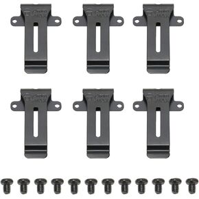 Radio Walkie Talkie Belt Clips, 6Pcs Replacement Radio Belt Clamps for Kenwood TK 208 TK 308 for BF 888S