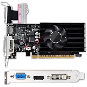 Bewinner GT610 Computer Graphics Card, 2GB DDR3 64bit PCI Express X16 Gaming Graphics Card with DVI, VGA, HDMI Interface for Computer Desktop