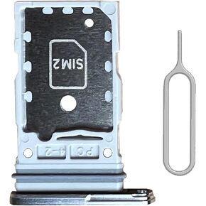 Dual SIM Card Tray Holder Slot Replacement for Samsung Galaxy S22 Ultra (Burgundy) Waterproof Rubber Ring and Card Pin