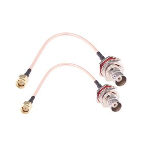 2pcs RF coaxial Coax Eightwood BNC Female to SMA Male 6 inch Adapter Antenna Coax Cable RG316(F58-2)