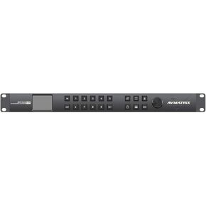 AVMATRIX MMV1630 Compact 1RU 16-Channel 3G-SDI Multiviewer with 16x16 3G-SDI Matrix Switcher, 2-3G-SDI & 1xHDMI Multiview Scaling Outputs with Audio, DC 12V 5A Power Adapter x2