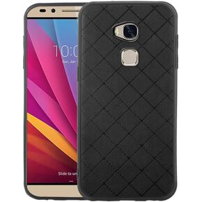ELISORLI Compatible with Huawei Honor 5X Case Rugged Thin Slim Cell Accessories Anti-Slip Fit Rubber TPU Mobile Phone Protection Silicone Soft Bumper Cover for Hawaii GR5 Honor5X X5 Women Men Red