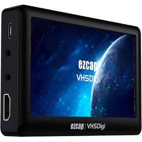 Ezcap Video to Digital Converter, CVBS Video Recorder with 4.3 Inch LCD Screen, Portable Composite CVBS AV Video Recorder Analog to Digital Converter, Record Analog Video to Digital, No PC Required