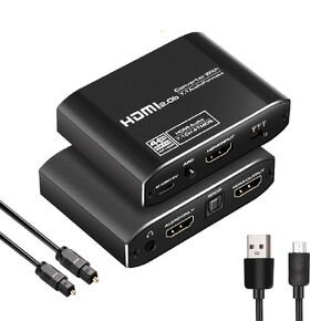 محول HDMI Audio Extractor HDMI 2.0B مع SPDIF Dolby 7.1 تنسيقات الصوت 4K HDR 3.5 ملم دعم الصوت وظيفة ARC