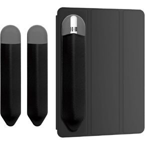 Pencil Holder Compatible with Apple Pencil Pro, Apple Pencil (USB-C), Apple Pencil 1st/2nd Generation，Elastic Pocket Pouch Adhesive Sleeve Attached to Case for Stylus Pens 2 Pack