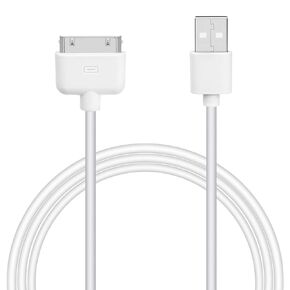 iPhone 4s Cable USB Sync and Charging Cable for iPhone 4 4s 3G 3GS iPad 1 2 3 iPod Touch Nano 30 Pin Charger Cord Dock Adapter Data 3.3 Feet White