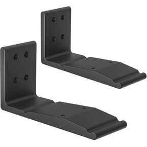 Heavy-Duty Metal Speaker Mount for Sonos Era 300 Wall Mount Bracket - Space Saving Speaker Wall Mount Shelf Compatible with Sonos Era 300 Mount for Better Sound, 2 Pack, Black