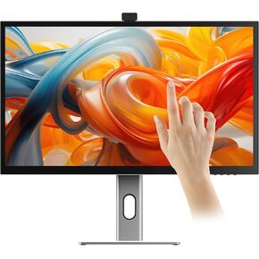 ALOGIC Clarity Pro Touch 27" 4K Touchscreen Monitor w/ 8MP retractable 4K Webcam, 100% sRGB, 97% DCI-P3, 99% Adobe RGB, 65W PD,8-in-1 Hub, HDR 400, Adjustable stand, IPS Panel, Thin Bezel