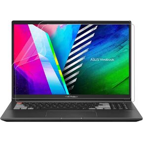 عبوتان من واقي الشاشة المضاد للوهج لأجهزة الكمبيوتر المحمول ASUS مقاس 16 بوصة، وVivoBook Pro 16 16x /Vivobook S 16x، وZenBook Pro 16x، وغطاء حماية لشاشة الكمبيوتر وفلتر الأشعة فوق البنفسجية للعناية بالعين، مضاد لبصمات الأصابع