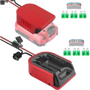 2Pcs for Craftsman 20V for Power Wheels Adapter Charger,Battery Adaptor DIY Converter Power Station,Drill Battery Conversion Kit with Switch,for DIY Rc Car Toys Batteries,for Robotics and Rc Truck