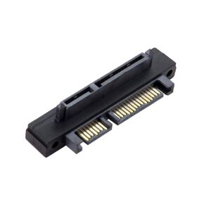 chenyang SATA 22Pin Male to Female 90 Degree UP Angled Gender Changer Connector Adapter for 2.5/3.5" Hard Disk Drive