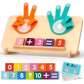 Preschool Learning Toys for Toddlers 2-4, Educational Math manipulatives Number Counting Blocks for Kids, Montessori Toys for 3-5 Year Old Boys Girls Birthday Gifts