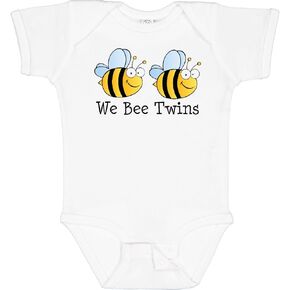 inktastic We Bee Twins Baby Bodysuit