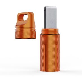 Aluminum Alloy Carrying Case Compatible with Ledger Nano X/S Plus YubiKey USB 5 5C NFC Nano, Waterproof & Shockproof USB Thumb Drive Device Storage, Secure Case for Cryptocurrency Cold Wallet (Orange)