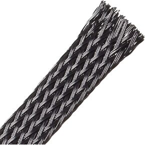 uxcell PET Cord Protector, 6.5Ft-8mm Wire Loom Cable Sleeve for OD 8-14mm Line Black