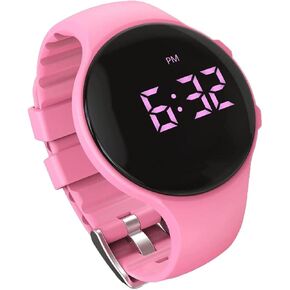 Vibrating Alarm Watch, Potty Training Watch Medical Reminder Watch with Countdown Timer (Pink)