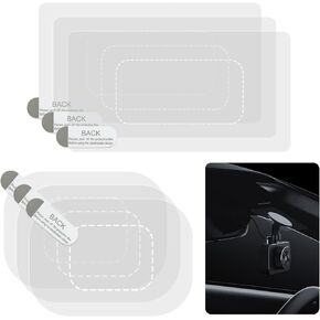 6Pack Dashcam Windshield Sticker, Sturdy CAR HUD Screen Sticker Film Easily Prevent Scratching & Falling, Durable and Reusable Windshield Sticker Applicator for Windshield On Dash Cam