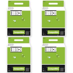 3 Packs 45013 D1 Label Tape 1/2 Inch x 23 Feet Compatible with Dymo Label Maker Refills 12mm for DYMO LabelManager 160 210D 280 360D 420P Wireless PnP 220P 260P 500TS 450DUO Printer, Black on White