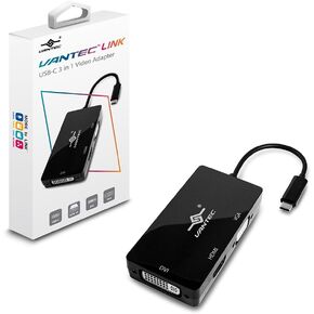 محول فيديو فانتيك لينك USB-C 3 في 1 مع HDMI 4K، DVI، VGA (CB-CU301HDV) in Kuwait