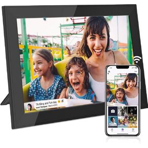 10.1 Inch WiFi Digital Picture Frame with 32GB Storage, IPS HD Touch Screen Smart Electronic Digital Photo Frame, Unlimited Account Connection, Easy to Share Photos and Videos