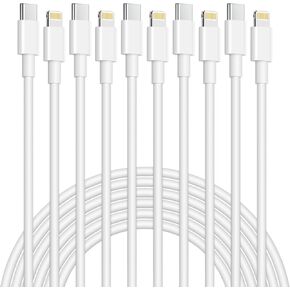 USB C to Lightning Cable[Apple MFi Certified] iPhone Fast Charger Cable 5-Pack 6FT Type C Charger Cord for iPhone 13/13 Mini/13 Pro/12/12 Mini/12 Pro/12 Pro Max/SE/11/11 Pro/Max/XS/iPad Pro/Airpod