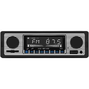 Classic Single Din Car Radio,7 inch Car FM Radio,Car Bluetooth with Handsfree Calling,USB/SD/AUX Port,Car Mp3 Player,Voice Control,Remote Control,Car Audio System