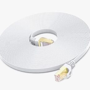 Cat8 Ethernet Cable 4M - Heavy Duty High Speed Internet Lan Network Cable Cord - White