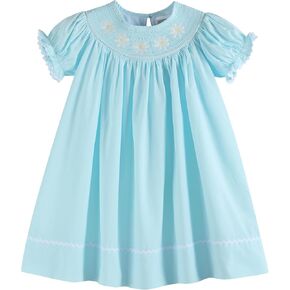 Lil cactus Baby and Girls Smocked Bishop Dress