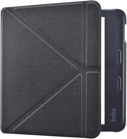 DMLuna Origami 2-Way Stand Case for Kobo Libra Colour (Model:N428, 2024 Release), Slim and Lightweight Premium PU Leather Protective Cover with Auto Sleep Wake Feature - Pink in Saudi Arabia