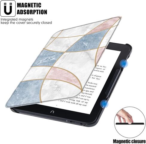 BOZHUORUI Slim Case for All-New 7.8" Nook Glowlight 4 Plus (2023 Released Only) - Premium PU Leather Ultra Lightweight Folio Cover (Pine Green) in Saudi Arabia