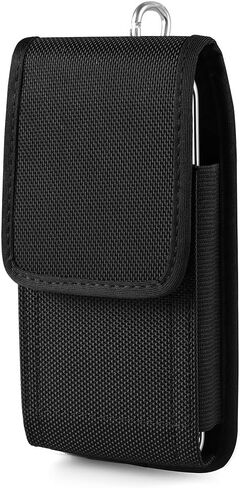 Universal Nylon Cell Phone Holster Belt Case Holder Pouch for iPhone 12 Pro Max Samsung Galaxy S20 FE S23 FE A54 A53 A52 A32 A52s A10s S22+ S23 Plus Google Pixel 7 6 4 XL Moto Think Phone Edge 40 (L) in Saudi Arabia