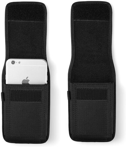 Universal Nylon Cell Phone Holster Belt Case Holder Pouch for iPhone 12 Pro Max Samsung Galaxy S20 FE S23 FE A54 A53 A52 A32 A52s A10s S22+ S23 Plus Google Pixel 7 6 4 XL Moto Think Phone Edge 40 (L) in Saudi Arabia