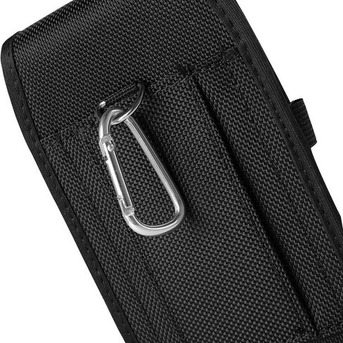 Universal Nylon Cell Phone Holster Belt Case Holder Pouch for iPhone 12 Pro Max Samsung Galaxy S20 FE S23 FE A54 A53 A52 A32 A52s A10s S22+ S23 Plus Google Pixel 7 6 4 XL Moto Think Phone Edge 40 (L) in Saudi Arabia