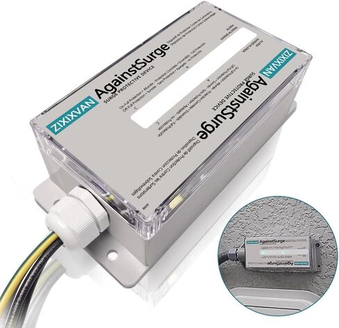 جهاز حماية من زيادة التيار في المنزل بالكامل تم تقييمه بـ 140.000 أمبير - جهاز حماية من زيادة التيار FS140 للمنزل بأكمله لحماية الأجهزة الذكية وأجهزة التلفزيون وأجهزة الكمبيوتر وأنظمة التدفئة والتبريد والمزيد in Kuwait