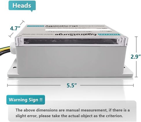 جهاز حماية من زيادة التيار في المنزل بالكامل تم تقييمه بـ 140.000 أمبير - جهاز حماية من زيادة التيار FS140 للمنزل بأكمله لحماية الأجهزة الذكية وأجهزة التلفزيون وأجهزة الكمبيوتر وأنظمة التدفئة والتبريد والمزيد in Kuwait