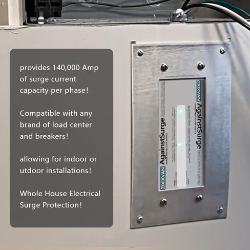 جهاز حماية من زيادة التيار في المنزل بالكامل تم تقييمه بـ 140.000 أمبير - جهاز حماية من زيادة التيار FS140 للمنزل بأكمله لحماية الأجهزة الذكية وأجهزة التلفزيون وأجهزة الكمبيوتر وأنظمة التدفئة والتبريد والمزيد in Kuwait