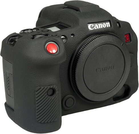 Camera Case for Canon R5C - Protective Silicone DSLR Skin Cover, Detachable Cage, Shockproof, Dustproof (Camouflage) in Saudi Arabia