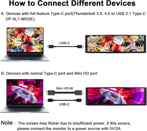 شاشة LCD تعمل باللمس 14.5 بوصة لـ Hyte Y70 2K 2560x720 IPS عرض HDMI USB C لنظام التشغيل Windows Aida64 CPU GPU مراقبة عرض درجة الحرارة in Kuwait