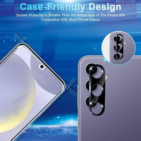 Galaxy S24 Plus Screen Protector [5+5 Pack] Camera Lens Protector, Fingerprint Unlock Support, HD Tempered Glass, Touch Sensitive, Anti Scratch, for Samsung S24 Plus 5G Glass Screen Protector in Saudi Arabia