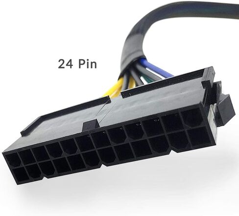 24-Pin إلى 8-Pin 18AWG ATX PSU كابل محول التيار الكهربائي للوحات الأم in Saudi Arabia