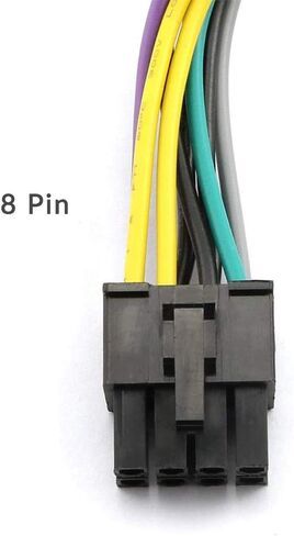 24-Pin إلى 8-Pin 18AWG ATX PSU كابل محول التيار الكهربائي للوحات الأم in Saudi Arabia