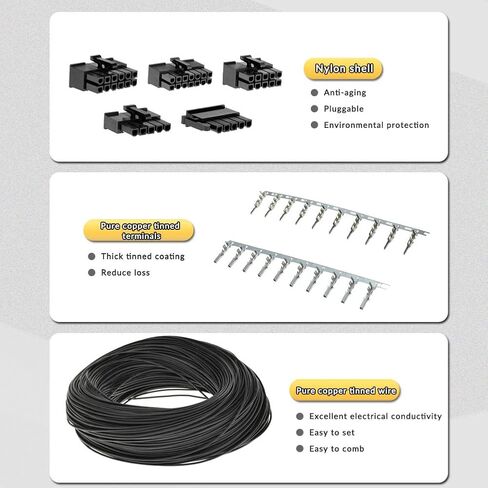 24-Pin إلى 8-Pin 18AWG ATX PSU كابل محول التيار الكهربائي للوحات الأم in Saudi Arabia