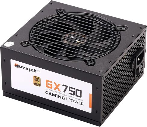مصدر طاقة معياري بالكامل ATX بقوة 750 وات • 80+ Gold ATX 3.0 وPCIE 5.0 جاهز • وحدات كاملة • مروحة FDB صامتة مقاس 120 مم • ATX PSU • حرب لمدة 5 سنوات (أسود) in Saudi Arabia