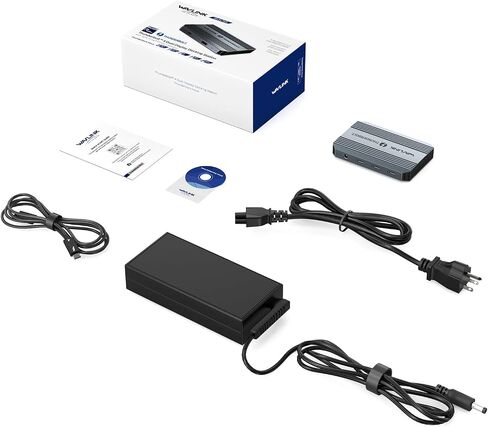 موزع Thunderbolt 4، قاعدة WAVLINK Thunderbolt 4 مع شاشة مزدوجة 4K@60 هرتز، توصيل طاقة 100 وات، USB-A 3.2 Gen 2، لجهاز MacBook Pro/Air M1 M2 M3، كمبيوتر محمول Thunderbolt 4/3 in Saudi Arabia
