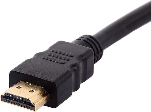كابل محول مقسم HDMI من Akozon، مقسم HDMI 1 في 2 مخرج HDMI ذكر 1080P إلى HDMI مزدوج أنثى 1 إلى 2 طريقة، كابل محول مقسم HDMI لـ HDTV HD، LED، LCD، تلفزيون، يدعم جهازي تلفزيون في نفس الوقت in Kuwait