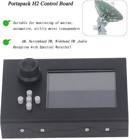 PORTAPACK H2 SDR Receiver Module SDR Receiver H2 3.2 inch Touch LCD Display and Black Aluminum Housing in Saudi Arabia