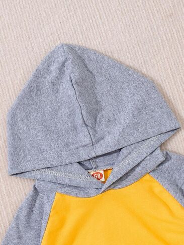 Toddler Baby Boys Clothes Long Sleeve Hooded Tops Sweatshirts Pants Outfit Set Boys Fall Winter Spring Outfits in Saudi Arabia