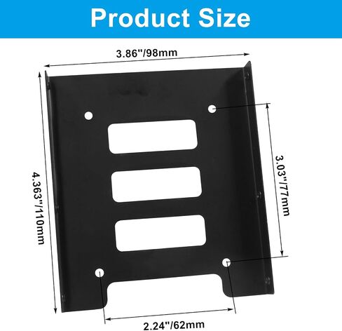 12pcs 2.5" to 3.5" Drive Bay Accessories SSD HDD Hard Drive Adapter Bay Holder Mounting Bracket in Saudi Arabia
