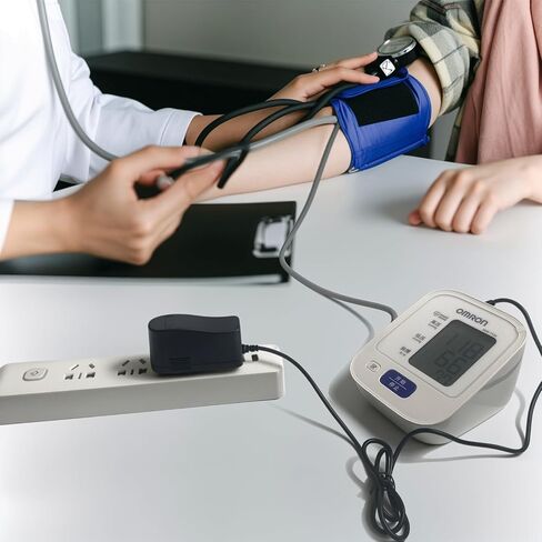 AC Adapter for Omron Healthcare 5, 7,10 Series - AC Power Adapter Compatible with Omron Blood Pressure Monitor Power Supply Charge Cord Replacement for Hem-ADPTW5 [Output DC 6V 1A] in Saudi Arabia